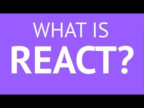 Thumbnail for What Is React (React js) & Why Is It So Popular? - video