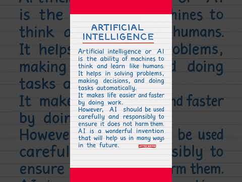 Thumbnail for 🧠 Artificial Intelligence Essay ✍️ - video